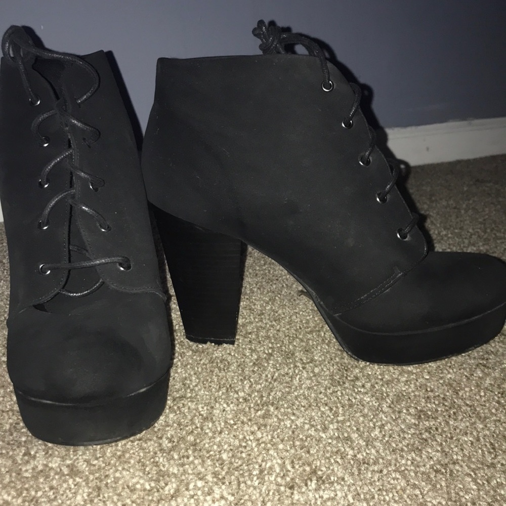 Black ankle boot.